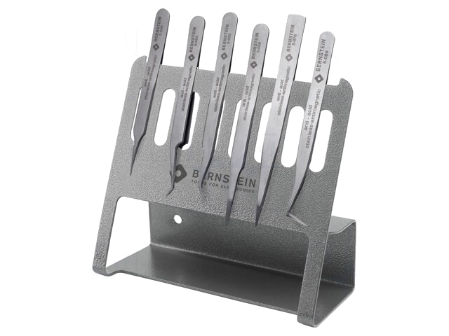 Set: pincetten; voor precisiewerk; 6st. Set: pincetten; voor precisiewerk; 6st.